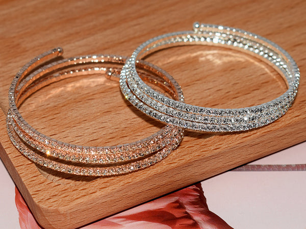 Steel Wire Elastic Diamonds 3 Rows