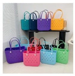 PVC Basket Large Beach Bag