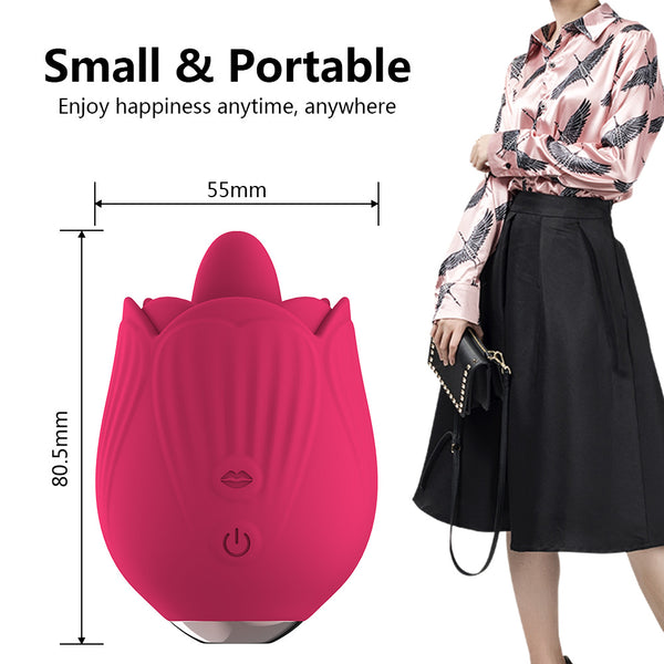 Rose Tongue 10 Frequency Vibrator