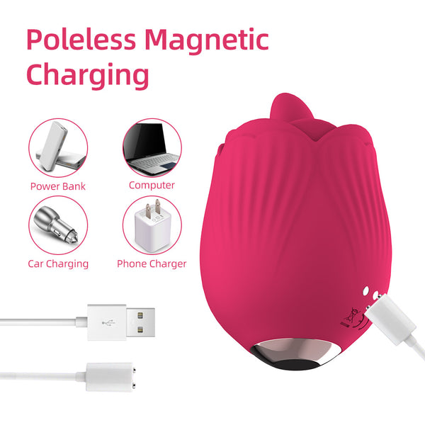 Rose Tongue 10 Frequency Vibrator