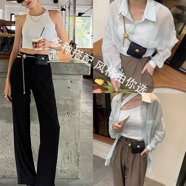 Gold Ball Waist Chain With Bag