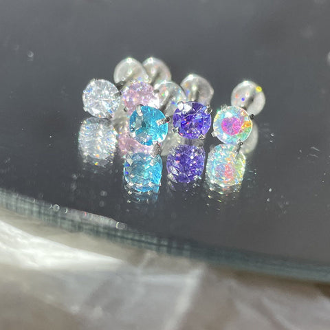 Diamond Zircon Lip Ear Stud Piercing LNS