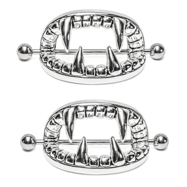 Stainless Steel Tooth Nipple Ring