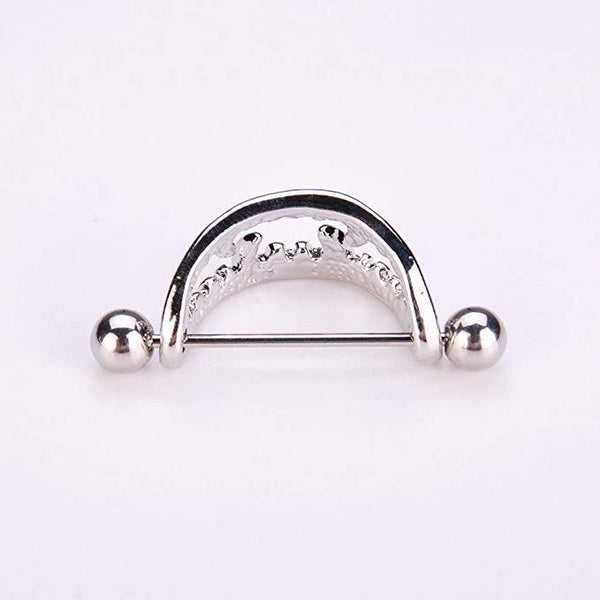 Stainless Steel Tooth Nipple Ring