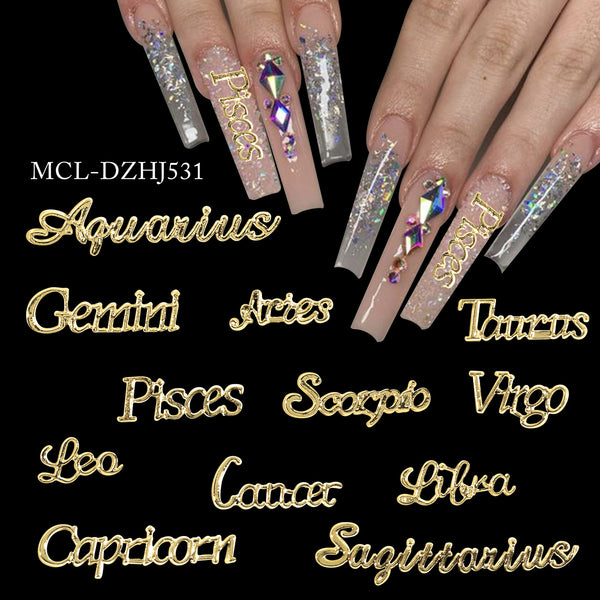 Zodiac Metal Nail Art Accessory ($10 for 12pcs)