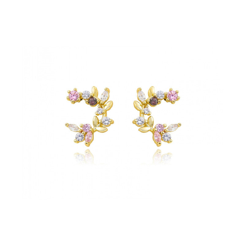 Gold Crystal Earring