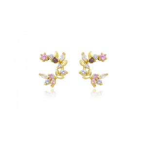 Gold Crystal Earring