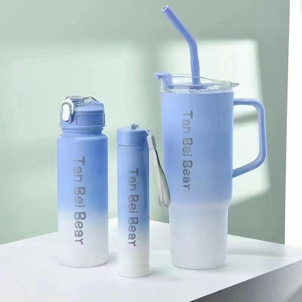 40oz 3 Piece Gradient Straw Cup Set