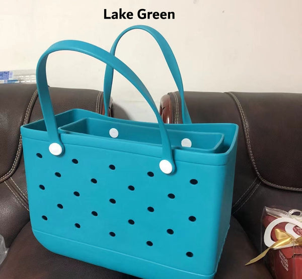 PVC Basket Large Beach Bag