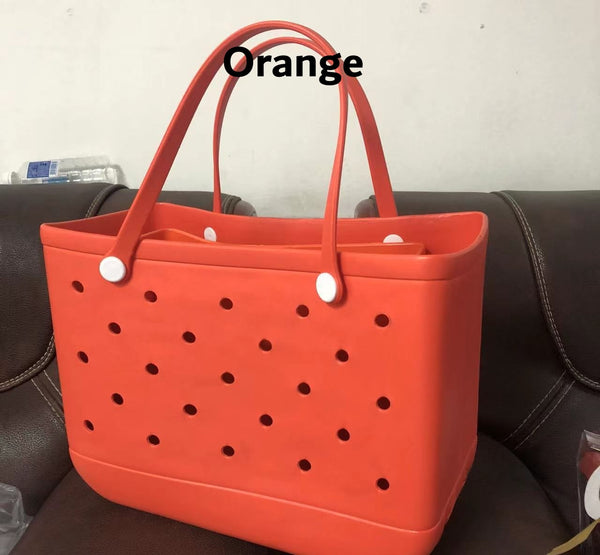 PVC Basket Large Beach Bag