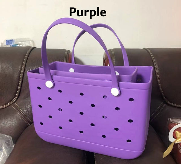 PVC Basket Large Beach Bag