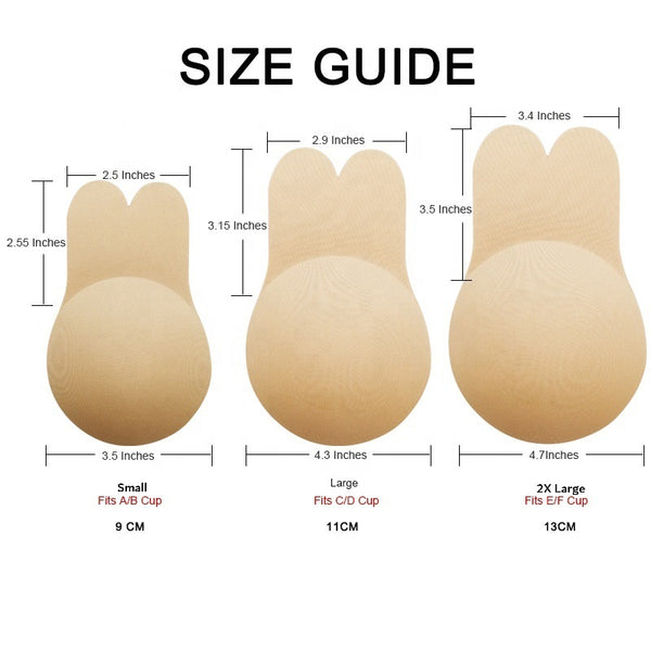 Rabbit Ears Reusable Breast Lift Stick On Bra