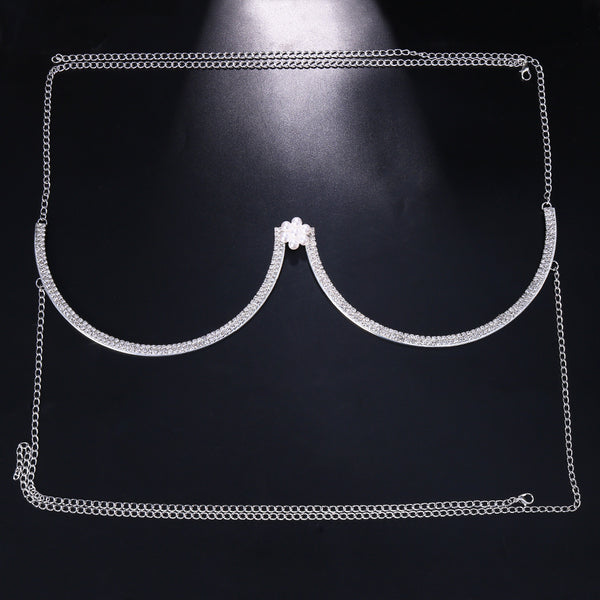 Pearl Flower Chest Chain 41501