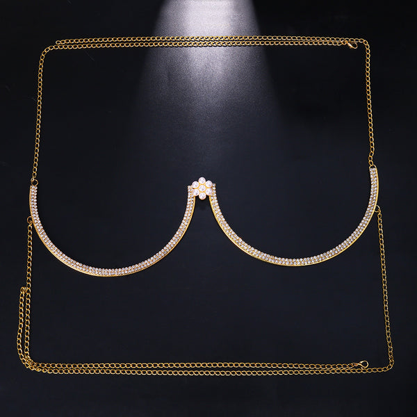 Pearl Flower Chest Chain 41501