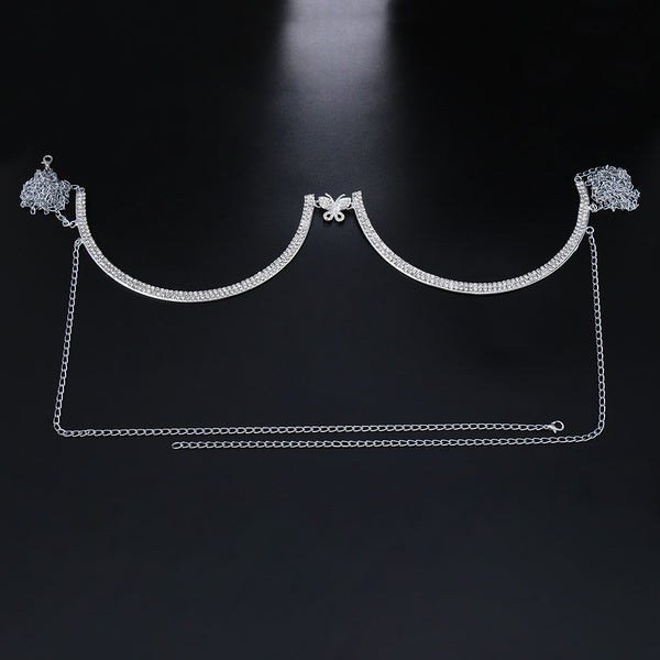 Rhinestone Butterfly Chest Chain 22501