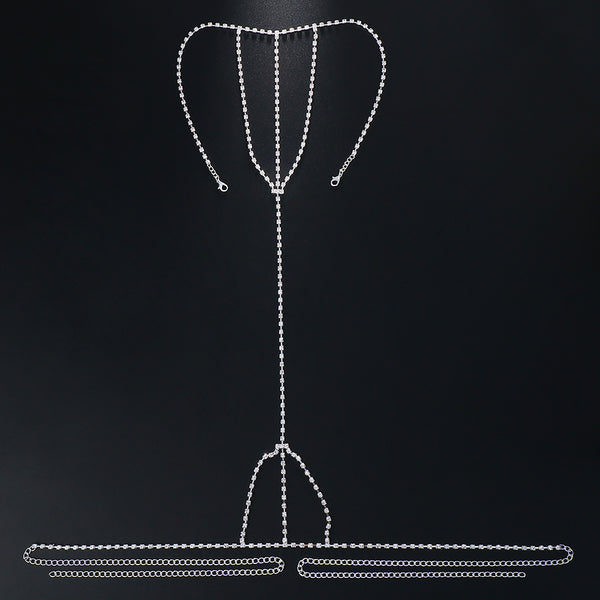 Rhinestone Thong Bikini Chain 61632