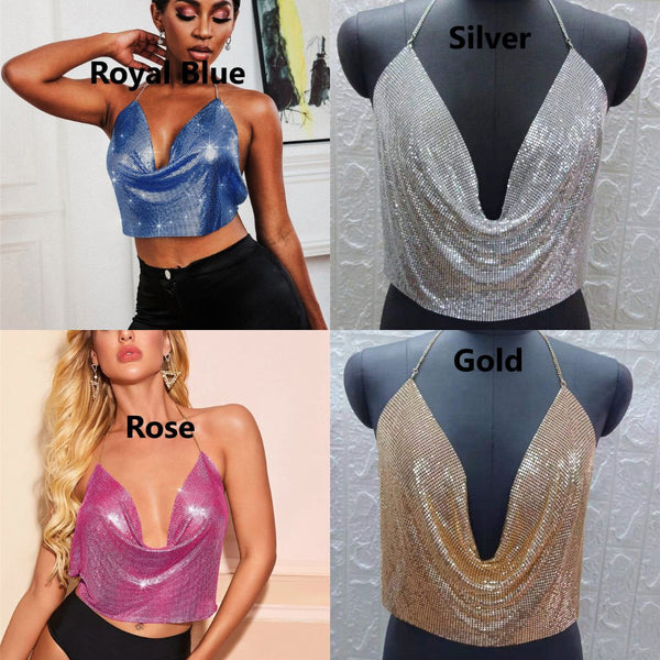 Sling Deep V Chainmail Top