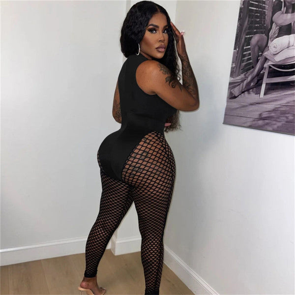Jumpsuit With Fishnets 436