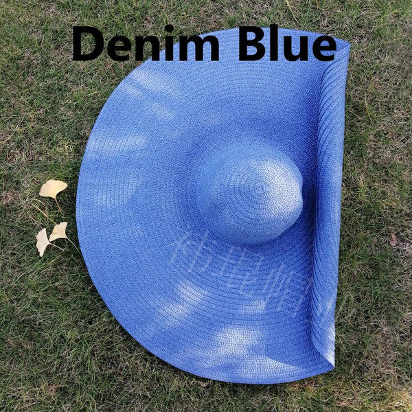 Foldable Big Brim Straw Hat