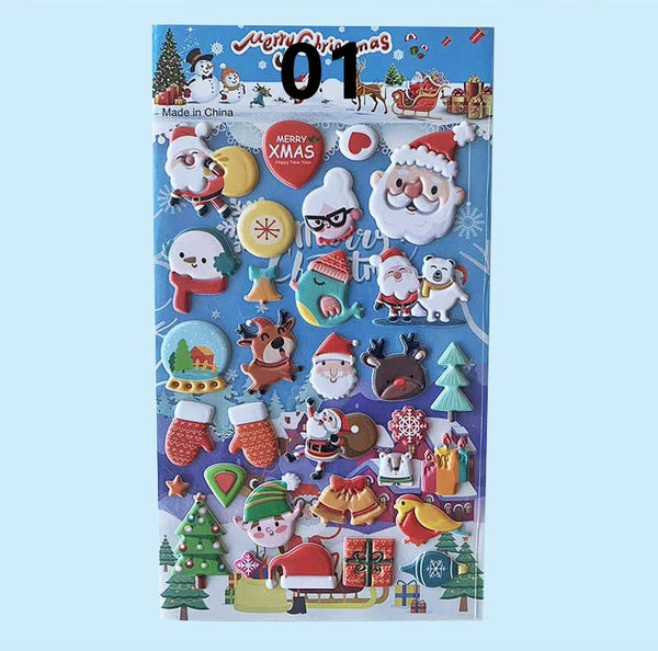 Christmas Bubble Stickers