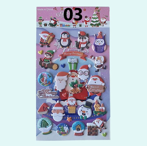 Christmas Bubble Stickers