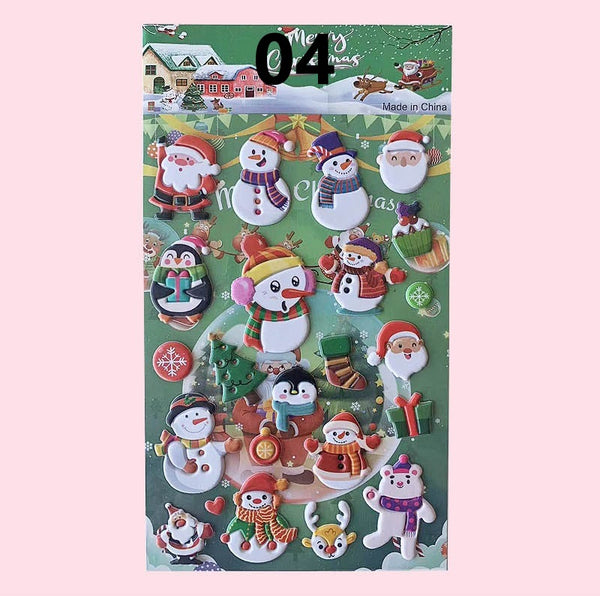 Christmas Bubble Stickers
