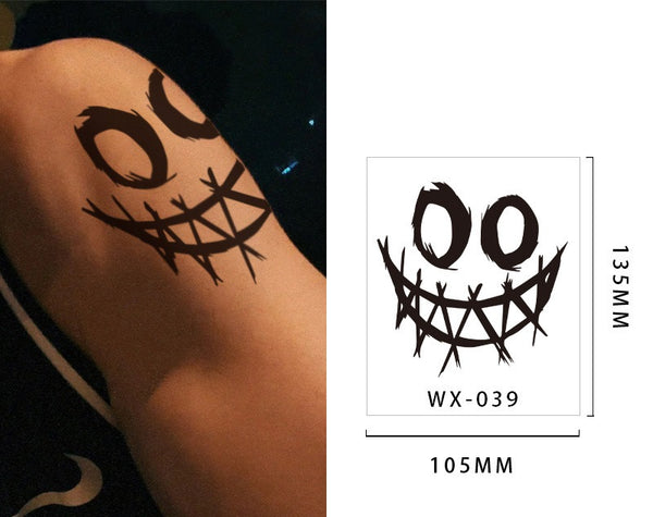 Black Ink Temporary Tattoos