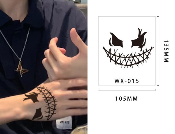 Black Ink Temporary Tattoos
