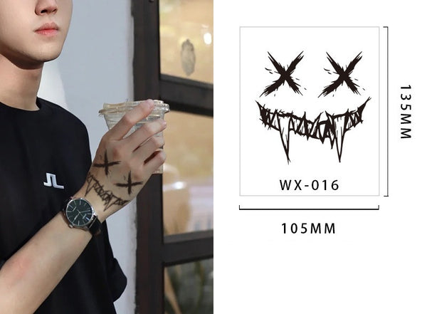 Black Ink Temporary Tattoos