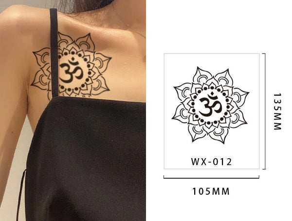 Black Ink Temporary Tattoos