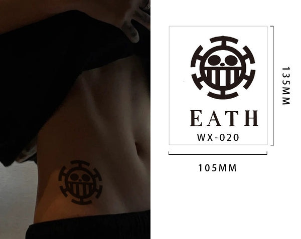 Black Ink Temporary Tattoos