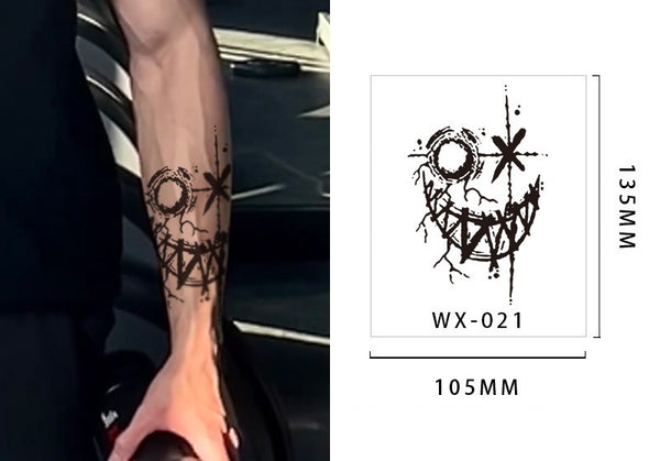 Black Ink Temporary Tattoos
