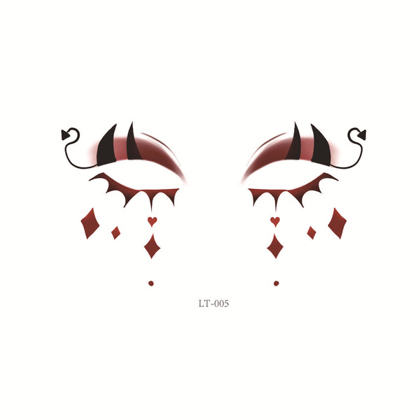 Halloween Face Tattoos LT