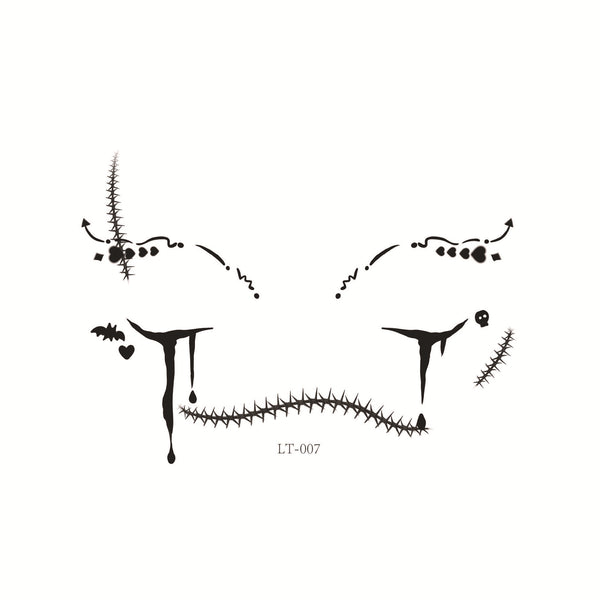 Halloween Face Tattoos LT