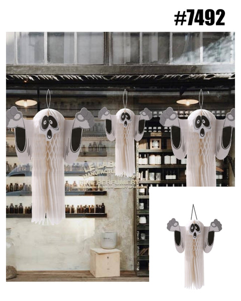 Three-Dimensional Ghost Halloween Decoration