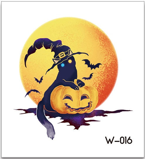 Cartoon Halloween Tattoos W556