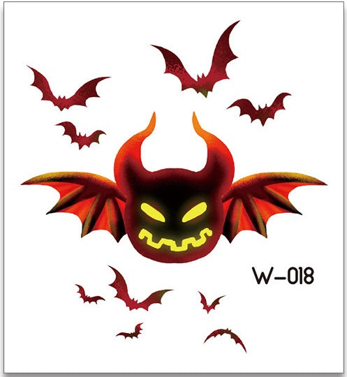 Cartoon Halloween Tattoos W556