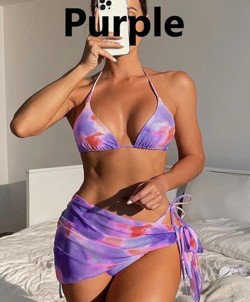 3 Piece Tie Dye Bikini