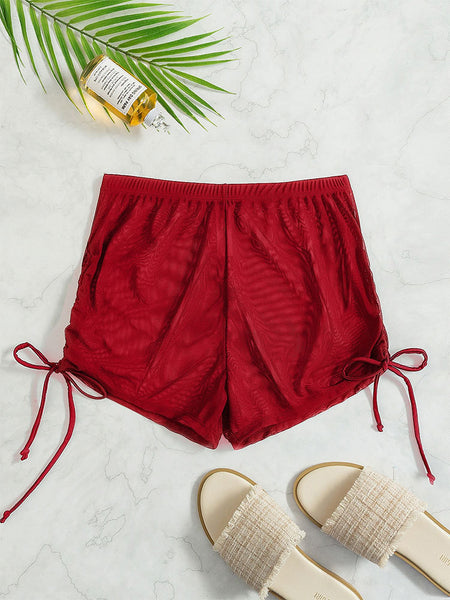 Drawstring Mesh Short Pants
