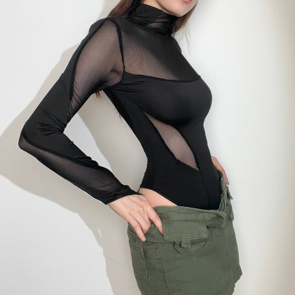 Long Sleeve Mesh Bodysuit 25045