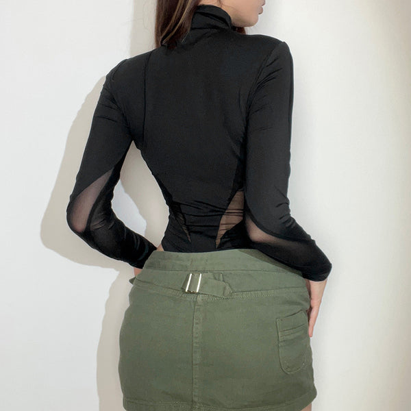 Long Sleeve Mesh Bodysuit 25045