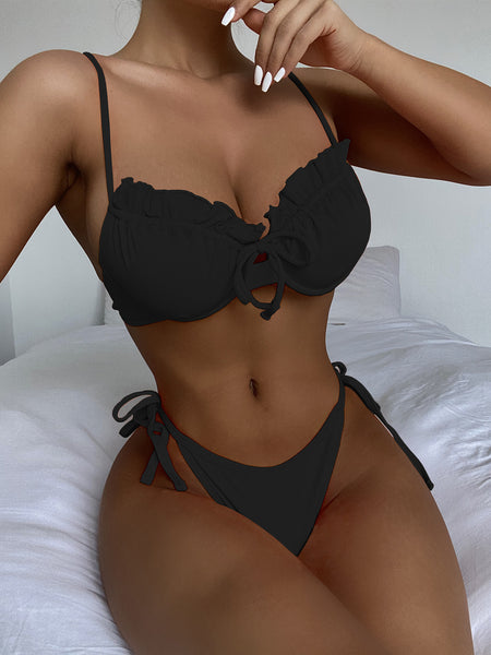 Pull String Two Piece Swimsuit