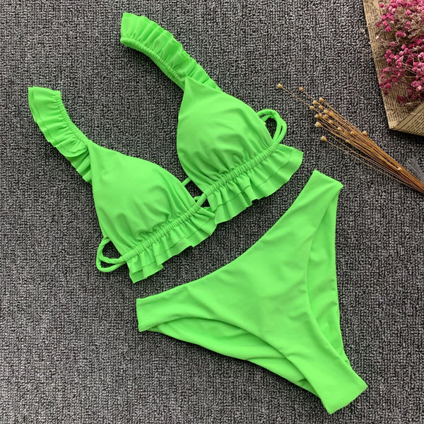 Ruffled Bikini Set