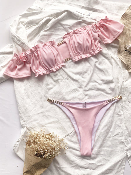 Short Sleeve Two Piece Swimsuit
