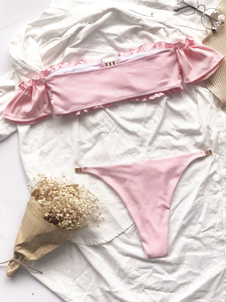 Short Sleeve Two Piece Swimsuit