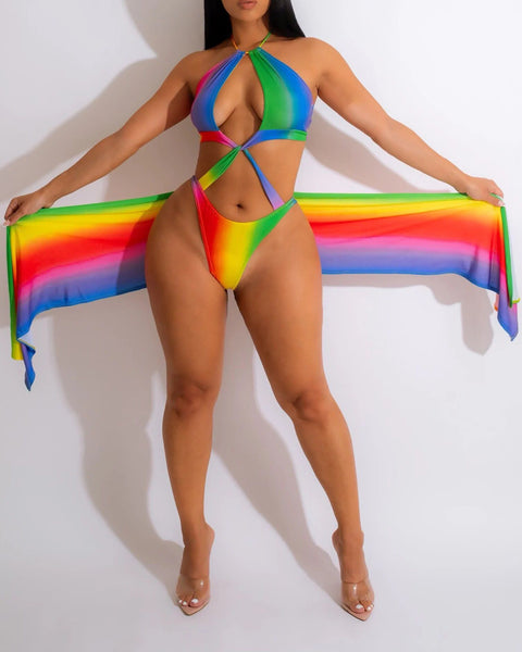 Swimsuit With Skirt Y1388