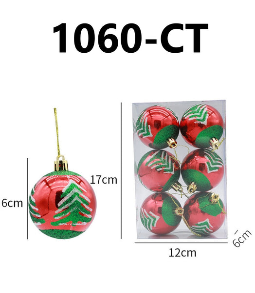 Set of 6 Christmas Balls