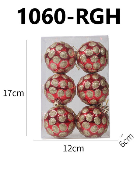 Set of 6 Christmas Balls