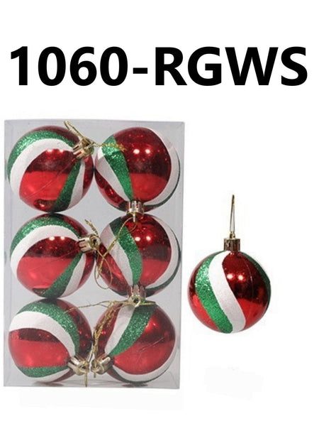 Set of 6 Christmas Balls