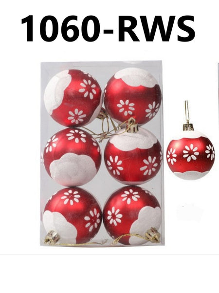 Set of 6 Christmas Balls